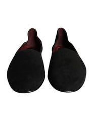 Dolce & Gabbana Black Suede Loafers Formal Slip On Shoes -   -  Dolce & Gabbana.