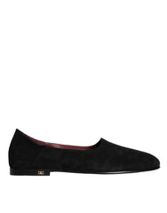 Dolce & Gabbana Black Suede Loafers Formal Slip On Shoes -   -  Dolce & Gabbana.
