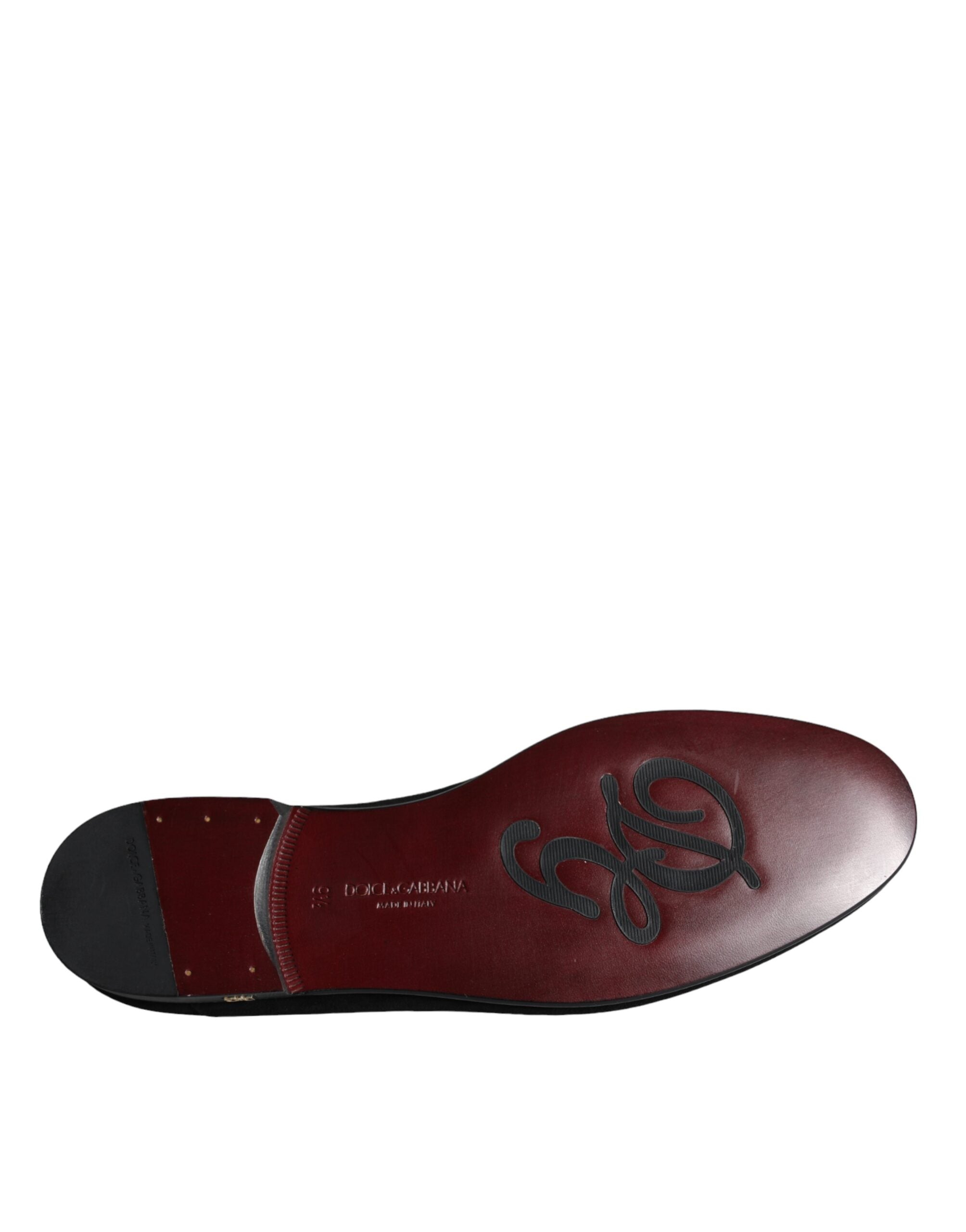 Dolce & Gabbana Black Suede Loafers Formal Slip On Shoes -   -  Dolce & Gabbana.