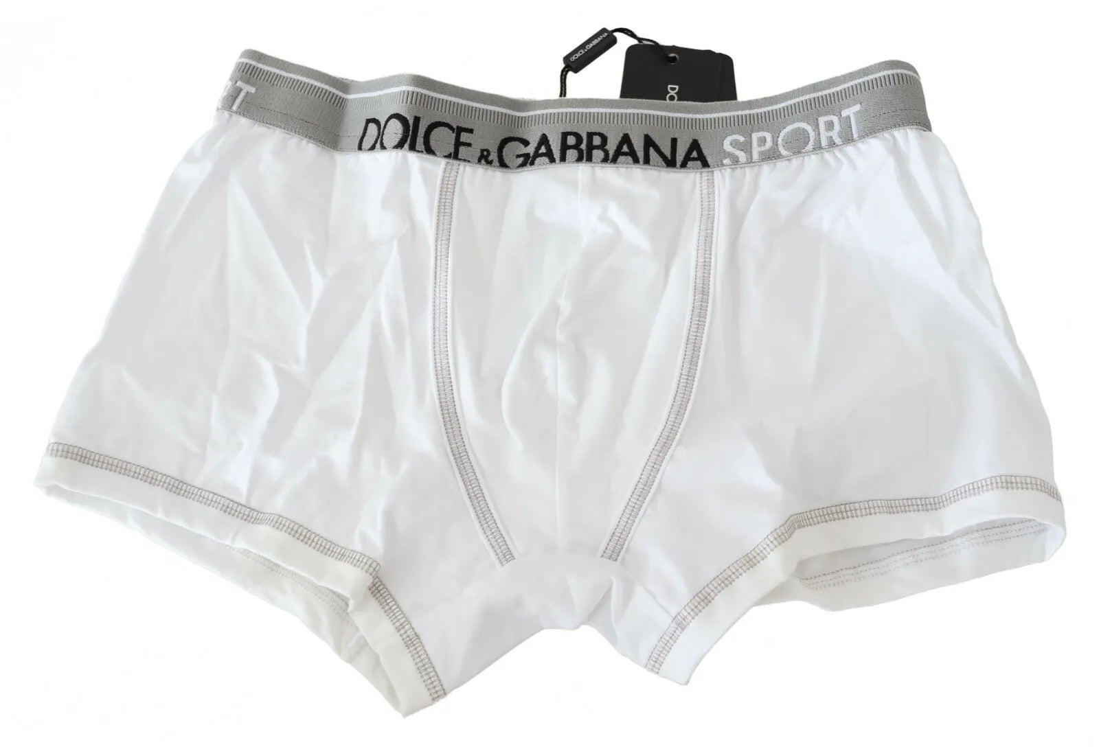 Dolce & Gabbana White Cotton Stretch Regular Boxer Underwear -   -  Dolce & Gabbana.