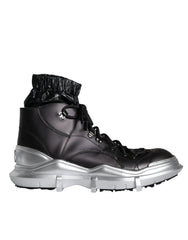 Dolce & Gabbana Black Nylon Galileo High Top Sneakers Shoes -   -  Dolce & Gabbana.