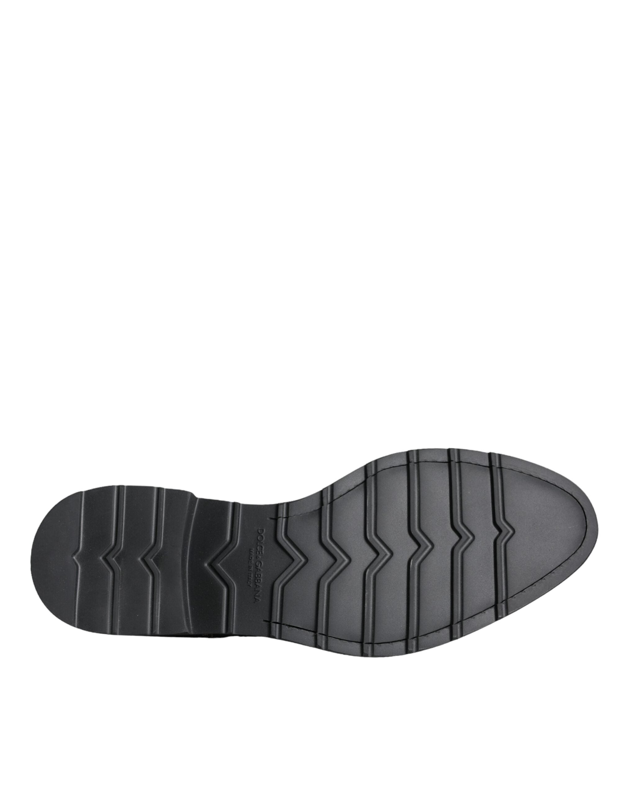 Dolce & Gabbana Black Suede Sicilia Lace Up Formal Shoes -   -  Dolce & Gabbana.