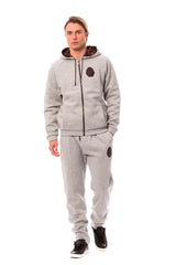 Billionaire Italian Couture Gray Cotton Hooded Sweatsuit -   -  Billionaire Italian Couture.