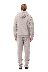 Billionaire Italian Couture Gray Cotton Hooded Sweatsuit -   -  Billionaire Italian Couture.