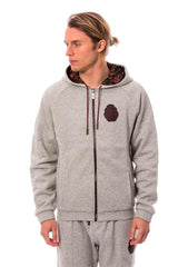 Billionaire Italian Couture Gray Cotton Hooded Sweatsuit -   -  Billionaire Italian Couture.