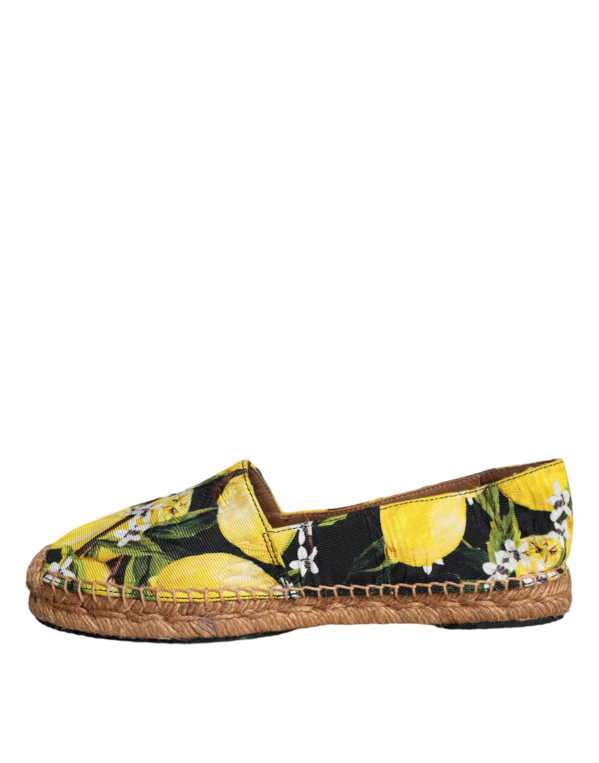 Dolce & Gabbana Multicolor Lemon Slip On Espadrilles Shoes -   -  Dolce & Gabbana.