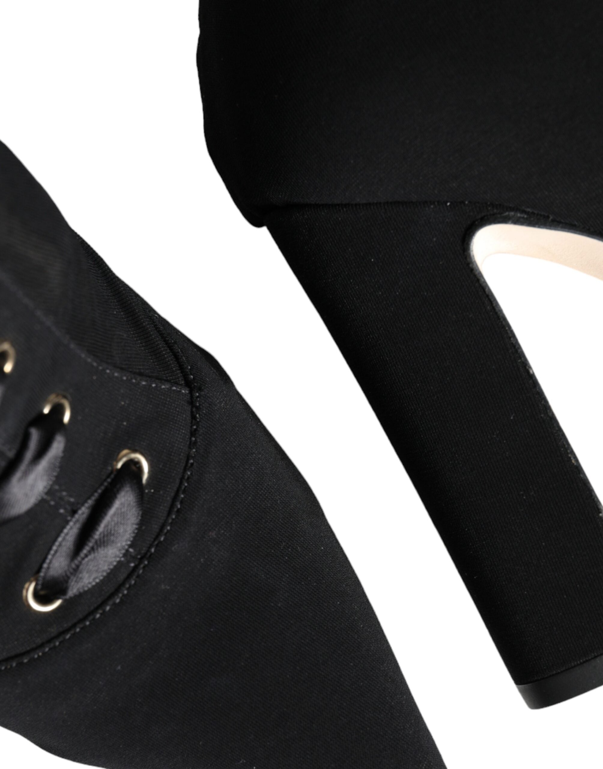 Dolce & Gabbana Black Jersey Stretch Ankle Booties Shoes -   -  Dolce & Gabbana.