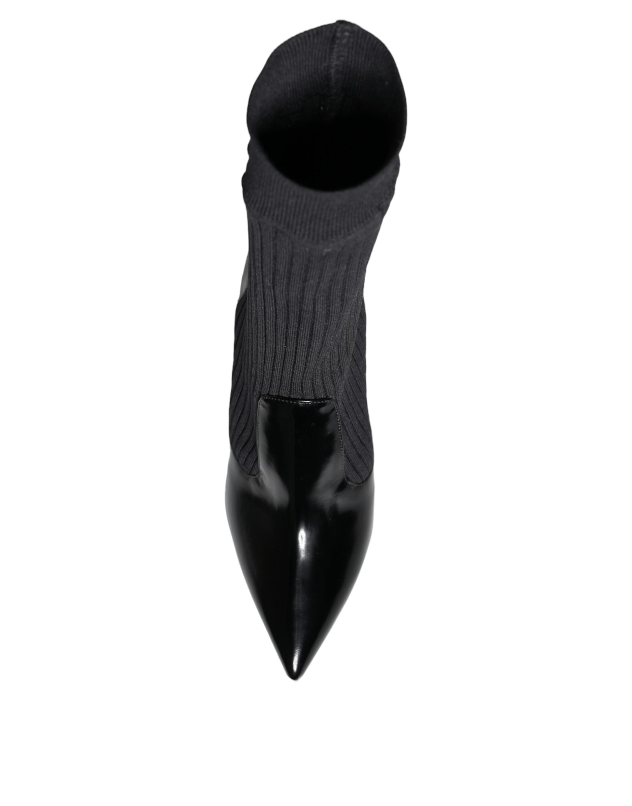 Dolce & Gabbana Black Stretch Stilettos Booties Socks Shoes -   -  Dolce & Gabbana.