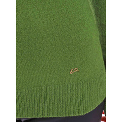 Yes Zee Green Viscose Sweater -   -  Yes Zee.