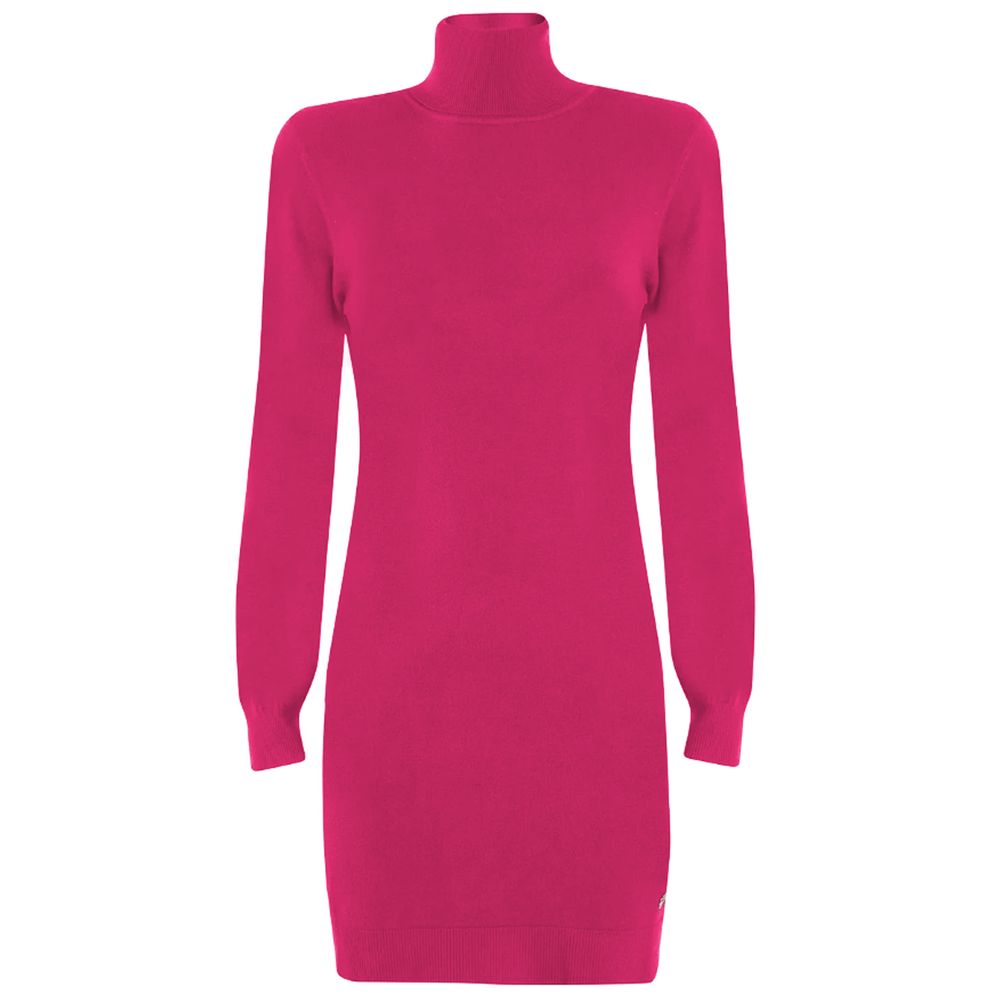 Yes Zee Fuchsia Viscose Dress -   -  Yes Zee.