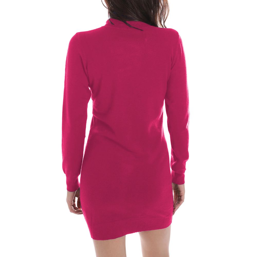 Yes Zee Fuchsia Viscose Dress -   -  Yes Zee.