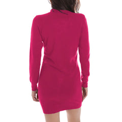 Yes Zee Fuchsia Viscose Dress -   -  Yes Zee.