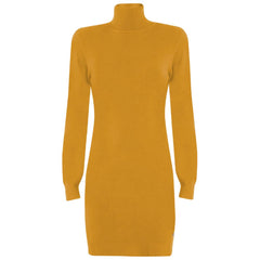Yes Zee Yellow Viscose Dress -   -  Yes Zee.
