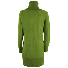 Yes Zee Green Viscose Dress -   -  Yes Zee.