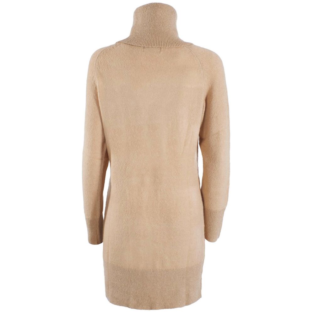 Yes Zee Beige Viscose Dress -   -  Yes Zee.