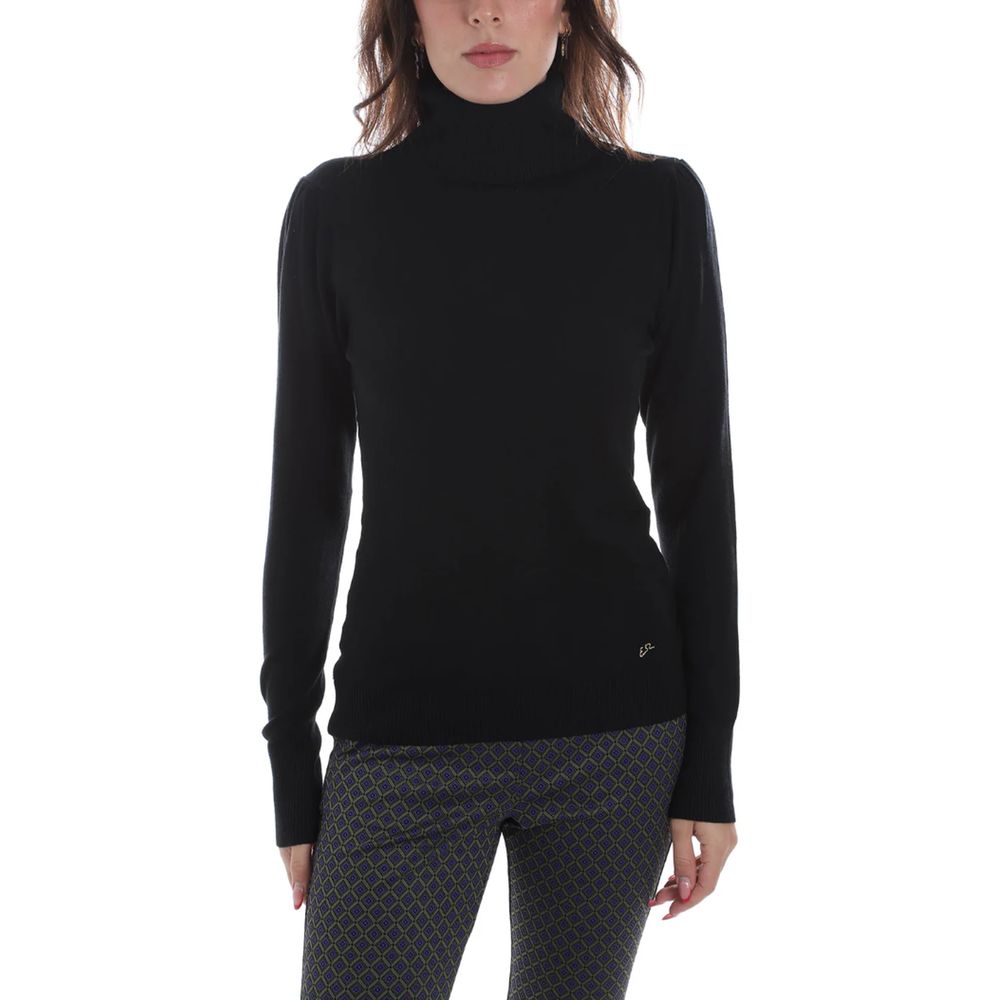 Yes Zee Black Viscose Sweater -   -  Yes Zee.
