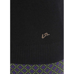 Yes Zee Black Viscose Sweater -   -  Yes Zee.