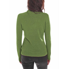 Yes Zee Green Viscose Sweater -   -  Yes Zee.