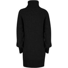 Yes Zee Black Marabou Women Dress -   -  Yes Zee.