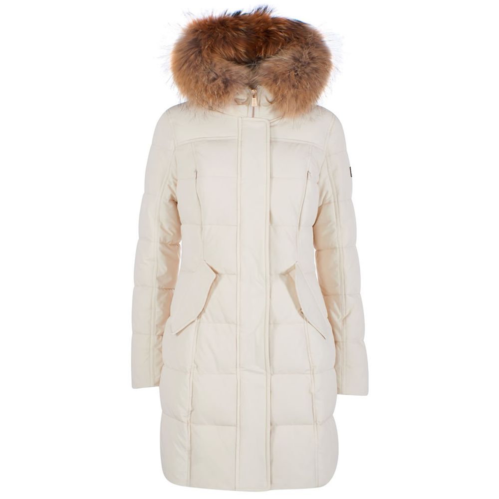 Yes Zee White Nylon Jackets & Coat -   -  Yes Zee.