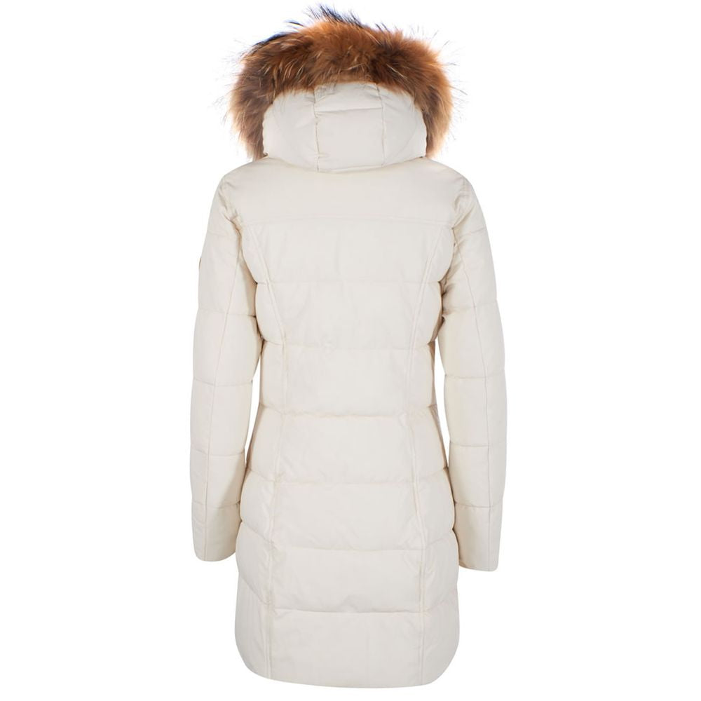 Yes Zee White Nylon Jackets & Coat -   -  Yes Zee.