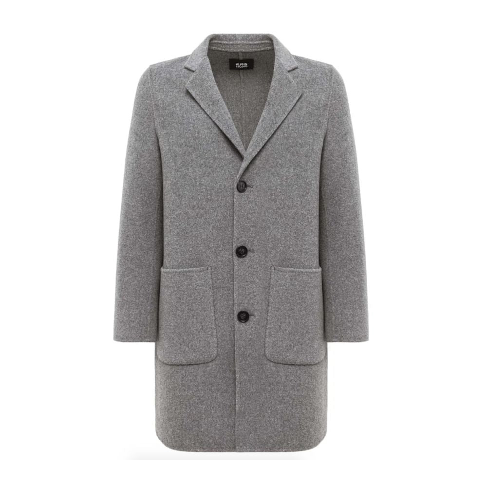 Alpha Studio Gray Wool Jacket -   -  Alpha Studio.