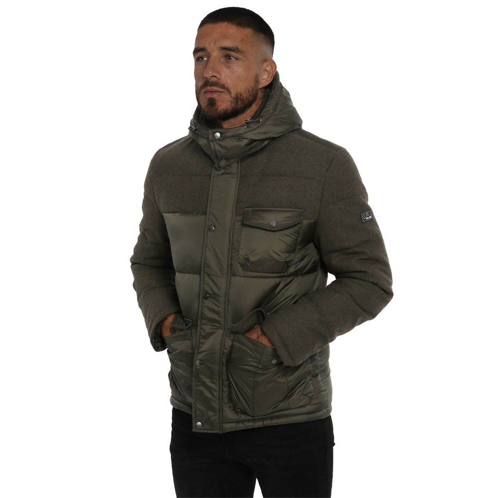 Yes Zee Green Polyester Jacket -   -  Yes Zee.