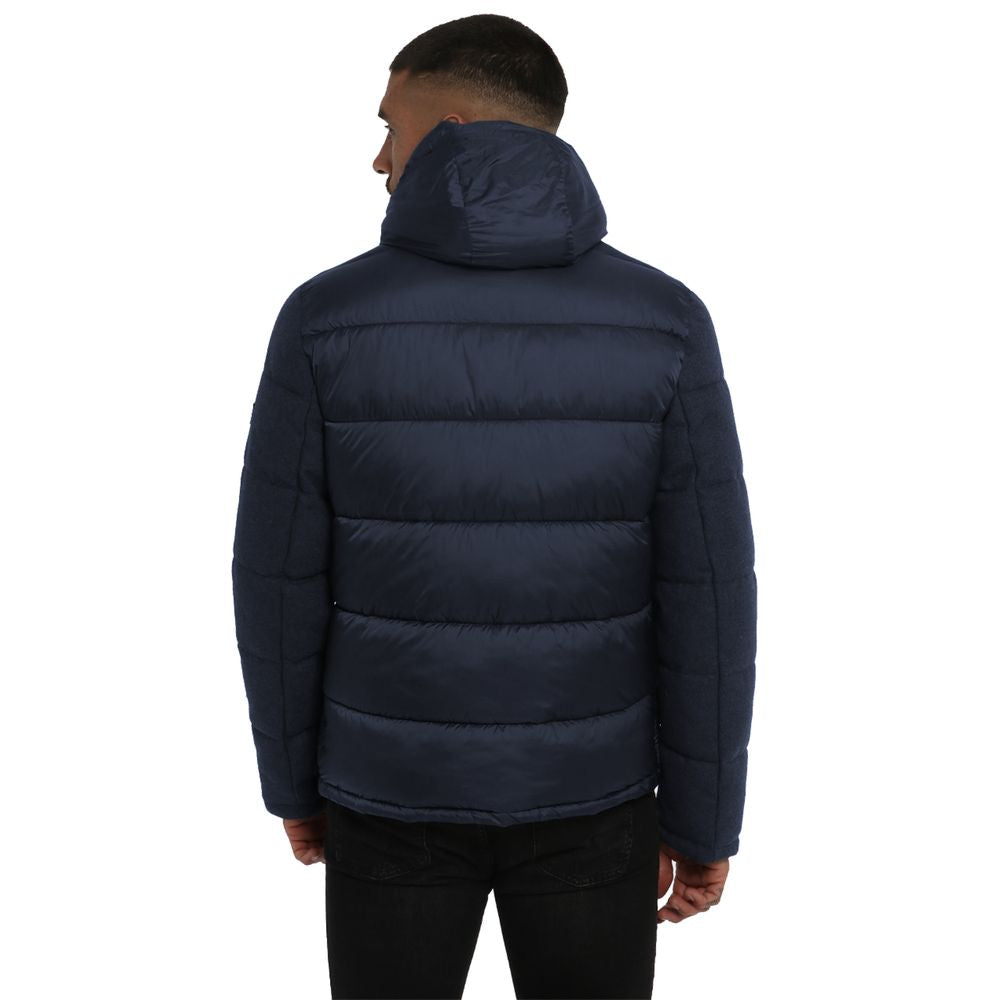 Yes Zee Blue Polyester Jacket -   -  Yes Zee.