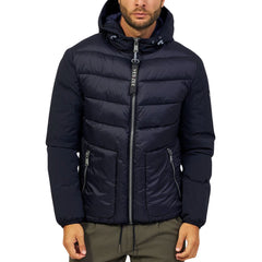 Yes Zee Blue Nylon Jacket -   -  Yes Zee.