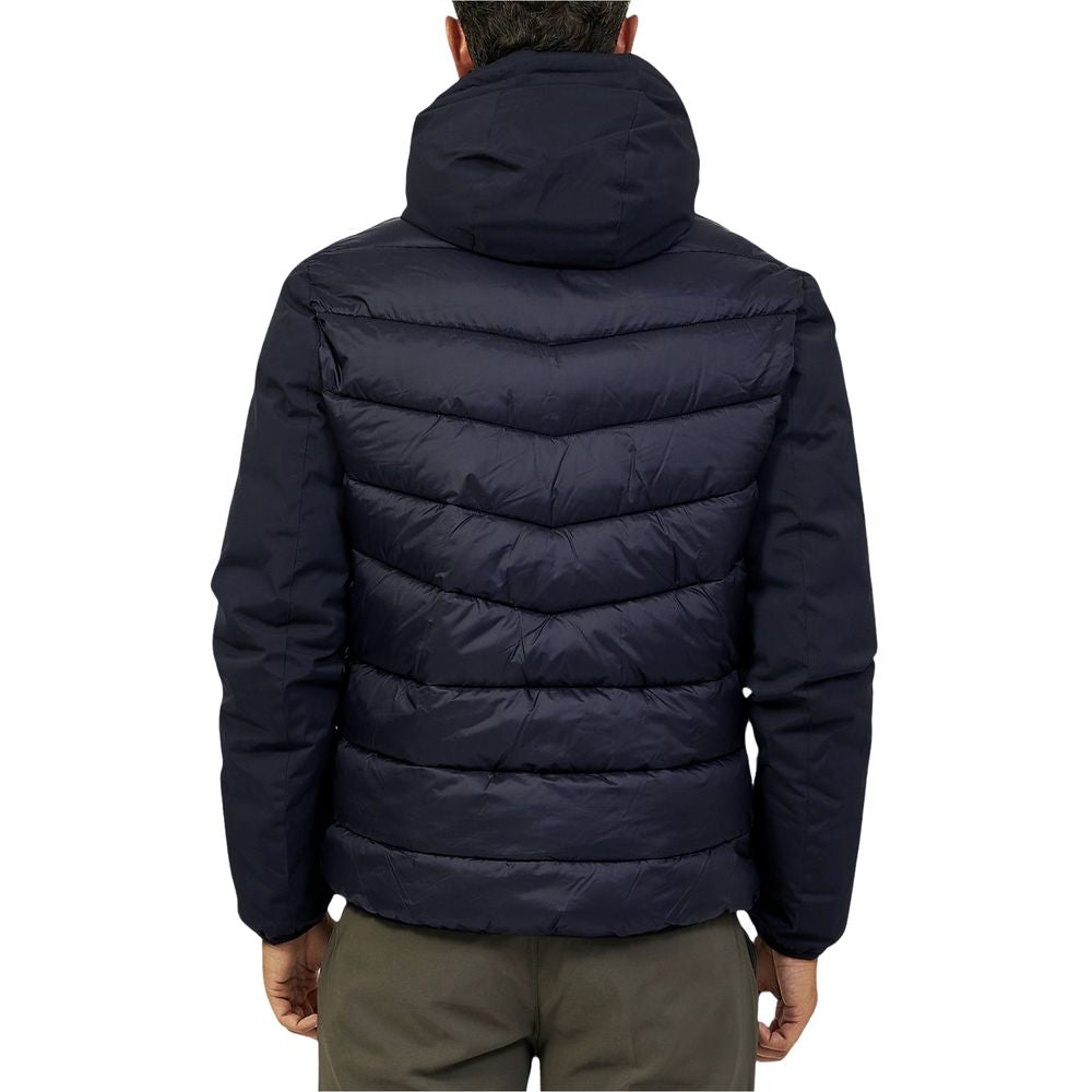 Yes Zee Blue Nylon Jacket -   -  Yes Zee.