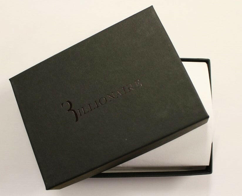 Billionaire Italian Couture Brown Leather Bifold Wallet -  Leather Wallet for Men -  Billionaire Italian Couture.