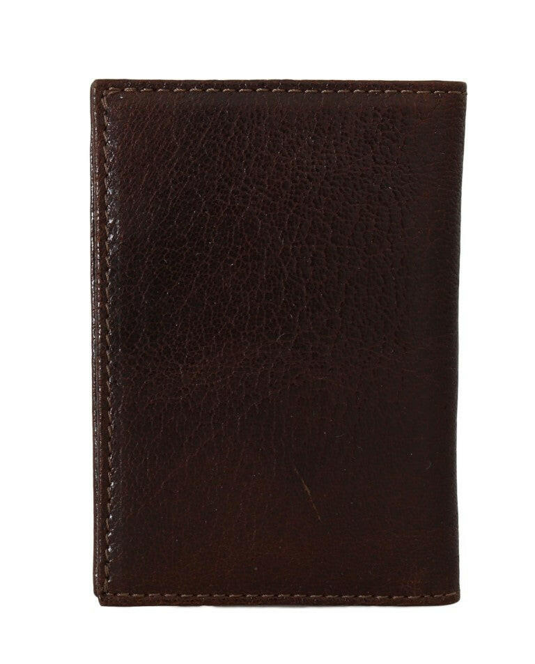 Billionaire Italian Couture Brown Leather Bifold Wallet -  Leather Wallet for Men -  Billionaire Italian Couture.