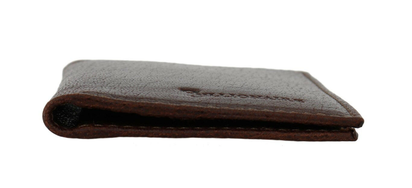 Billionaire Italian Couture Brown Leather Bifold Wallet -  Leather Wallet for Men -  Billionaire Italian Couture.
