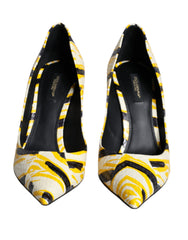 Dolce & Gabbana Multicolor Stripes Leather High Heels Pumps Shoes -   -  Dolce & Gabbana.