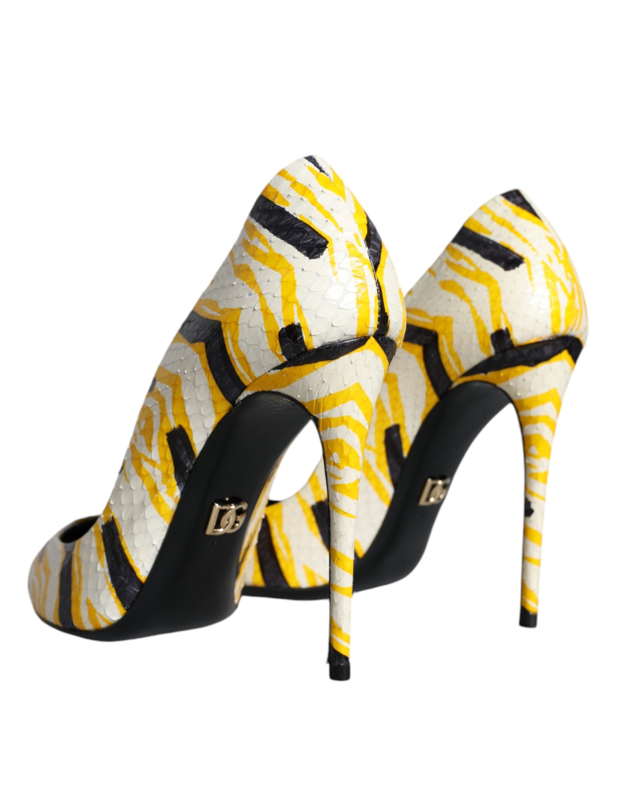 Dolce & Gabbana Multicolor Stripes Leather High Heels Pumps Shoes -   -  Dolce & Gabbana.