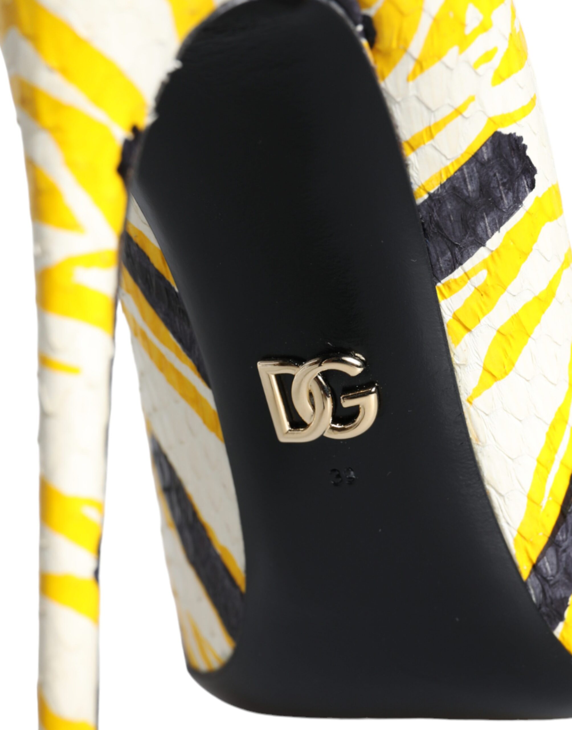 Dolce & Gabbana Multicolor Stripes Leather High Heels Pumps Shoes -   -  Dolce & Gabbana.