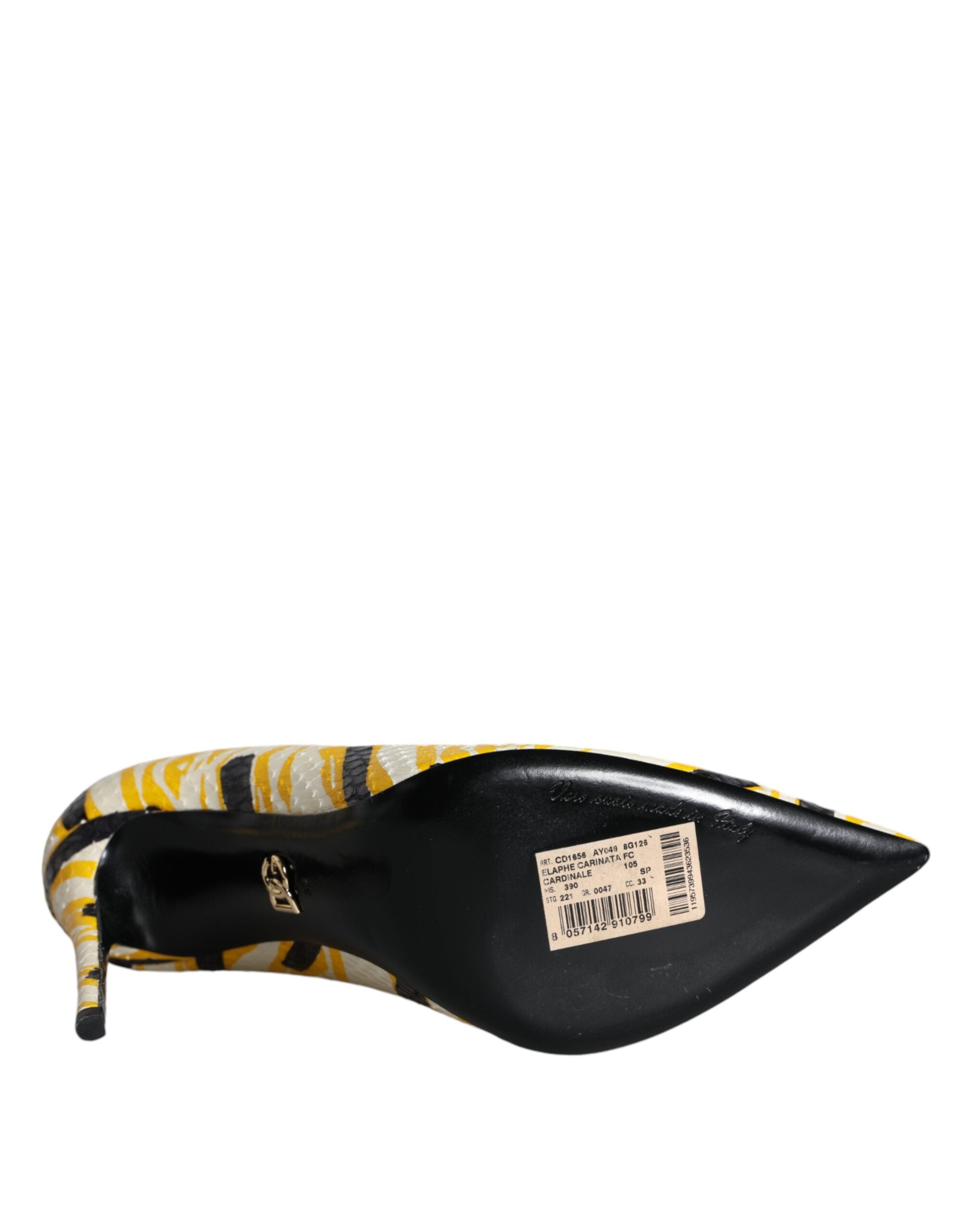 Dolce & Gabbana Multicolor Stripes Leather High Heels Pumps Shoes -   -  Dolce & Gabbana.