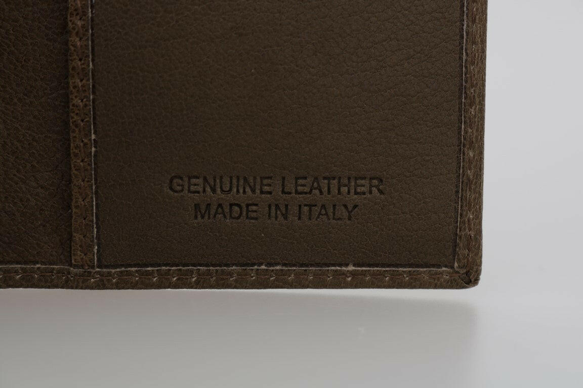 Billionaire Italian Couture Brown Leather Bifold Wallet -  Leather Wallet for Men -  Billionaire Italian Couture.