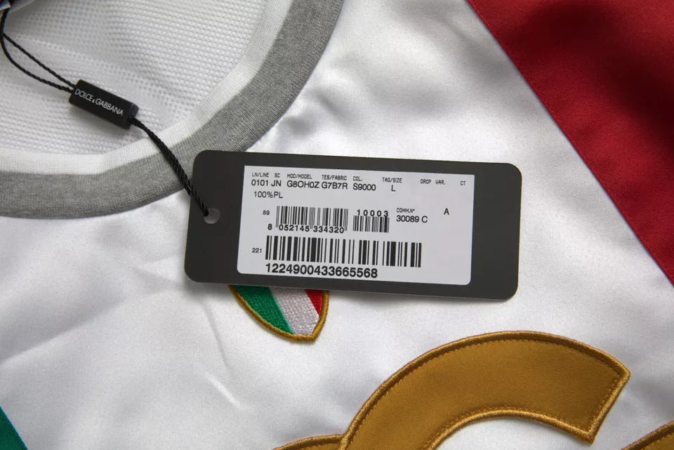 Dolce & Gabbana White Green Sleeveless Top Italian Flag Basket T-shirt -   -  Dolce & Gabbana.