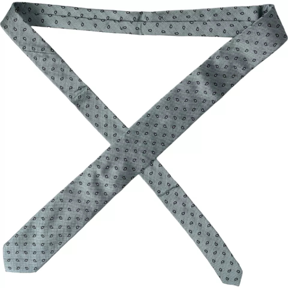 Dolce & Gabbana Green 100% Silk Patterned Adjustable Men Tie -  Neckties, Men -  Dolce & Gabbana.