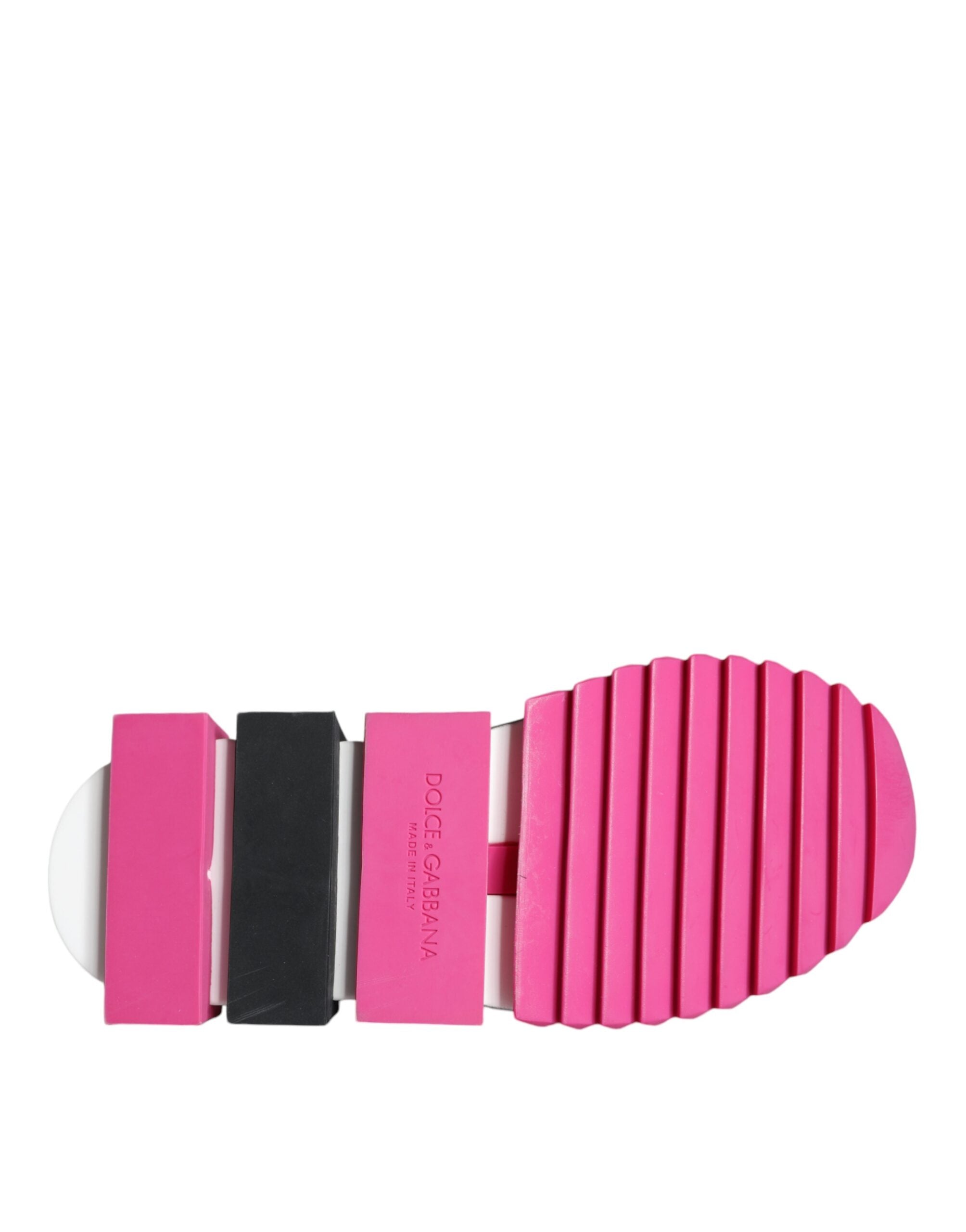 Dolce & Gabbana Pink Sorrento Crystals Low Top Sneakers Shoes -   -  Dolce & Gabbana.