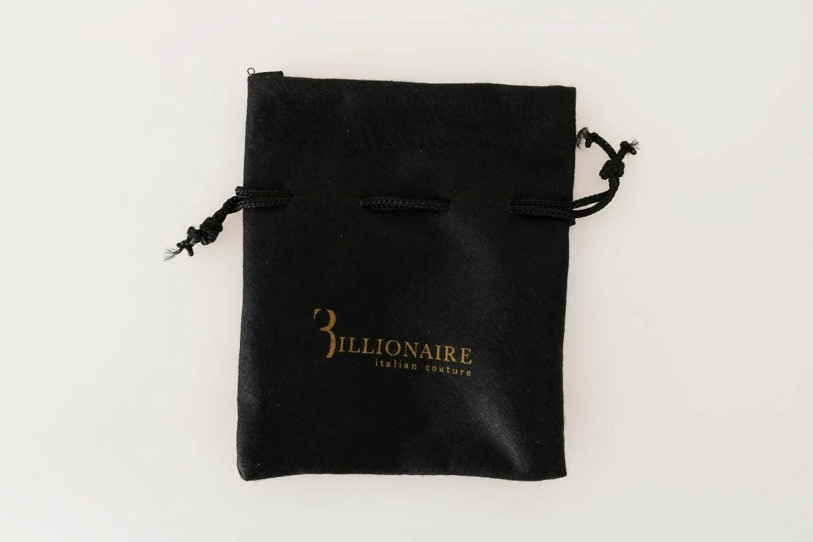 Billionaire Italian Couture Black Leather Cardholder Wallet -  Leather Wallet for Men -  Billionaire Italian Couture.