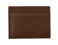 Billionaire Italian Couture Brown Leather Cardholder Wallet -  Leather Wallet for Men -  Billionaire Italian Couture.