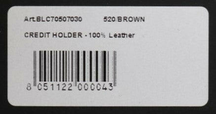 Billionaire Italian Couture Brown Leather Cardholder Wallet -  Leather Wallet for Men -  Billionaire Italian Couture.