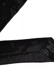 Dolce & Gabbana Black Fantasy 100% Silk Adjustable Men Tie -  Neckties, Men -  Dolce & Gabbana.