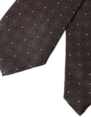Dolce & Gabbana Brown Silk Branded Logo Adjustable Men Tie -  Neckties, Men -  Dolce & Gabbana.