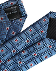 Dolce & Gabbana Blue Patterned 100% Silk Adjustable Men Tie -  Neckties, Men -  Dolce & Gabbana.