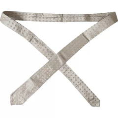 Dolce & Gabbana Beige Dotted Silk Classic Adjustable Men Tie -  Neckties, Men -  Dolce & Gabbana.