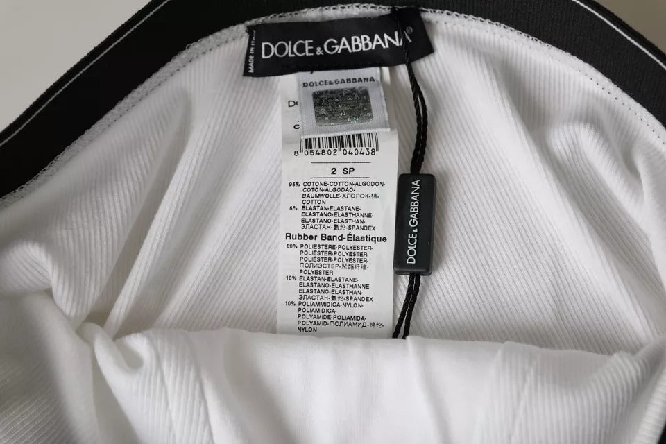 Dolce & Gabbana White Cotton Stretch Branded Logo Underwear -   -  Dolce & Gabbana.