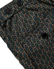 Dolce & Gabbana Brown Patterned Beachwear Swim Shorts Swimwear -   -  Dolce & Gabbana.